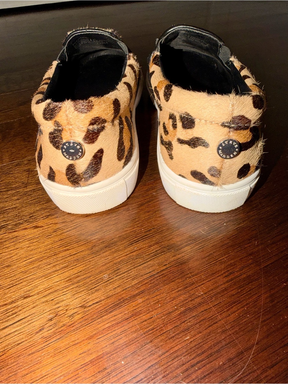 Steve Madden Tan and Brown Leopard Slip-On Sneakers - Picture 3 of 5